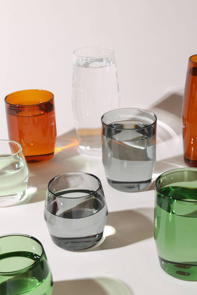 12 oz Century Gray Glass Set