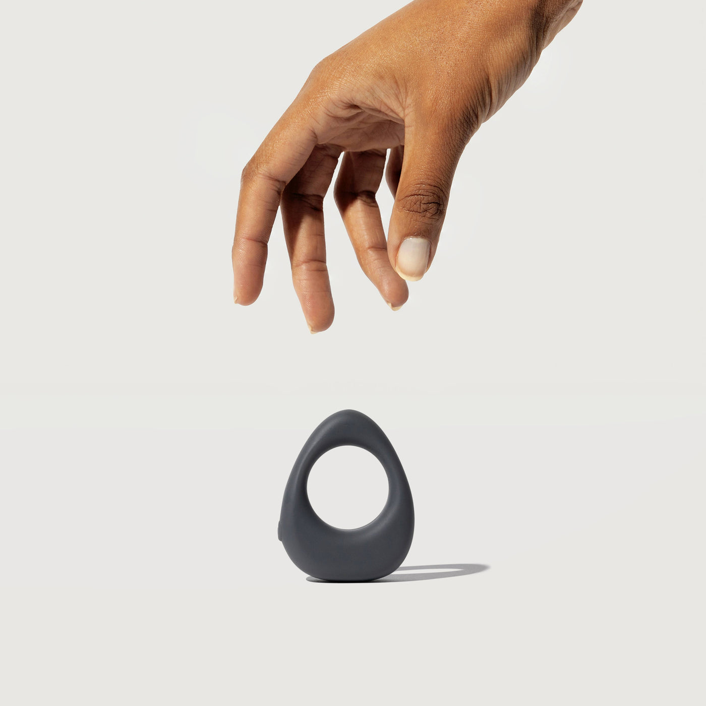 Band, charcoal - vibrating ring