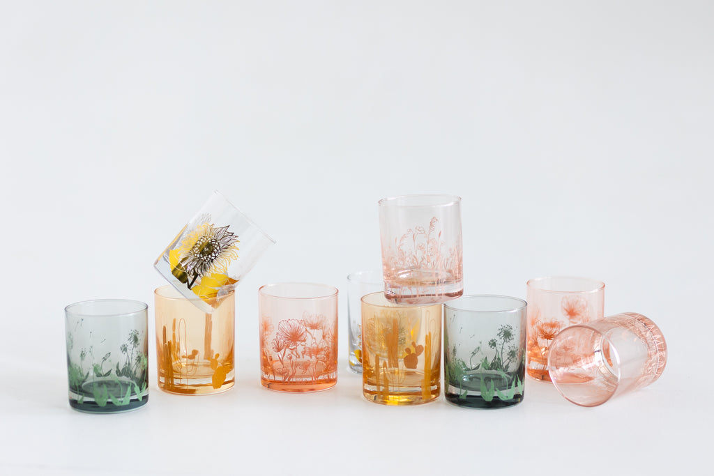 Wax Buffalo Botanical Glassware | Complete Set