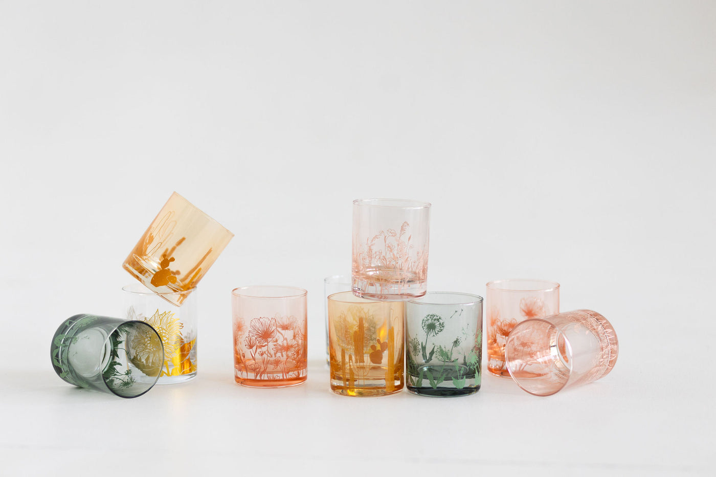 Wax Buffalo Botanical Glassware