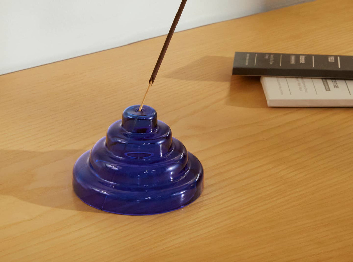 Glass Meso Incense Holder - Cobalt (sale!!)