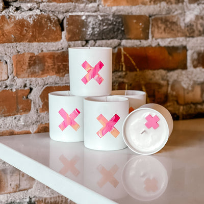 The Pink X Candle