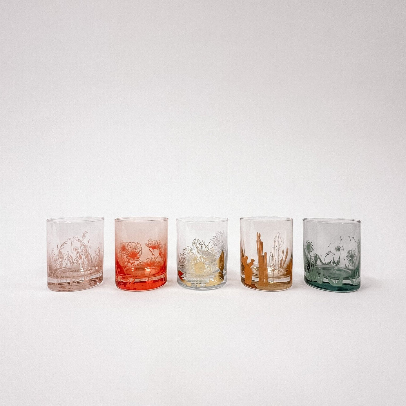 Wax Buffalo Botanical Glassware | Complete Set