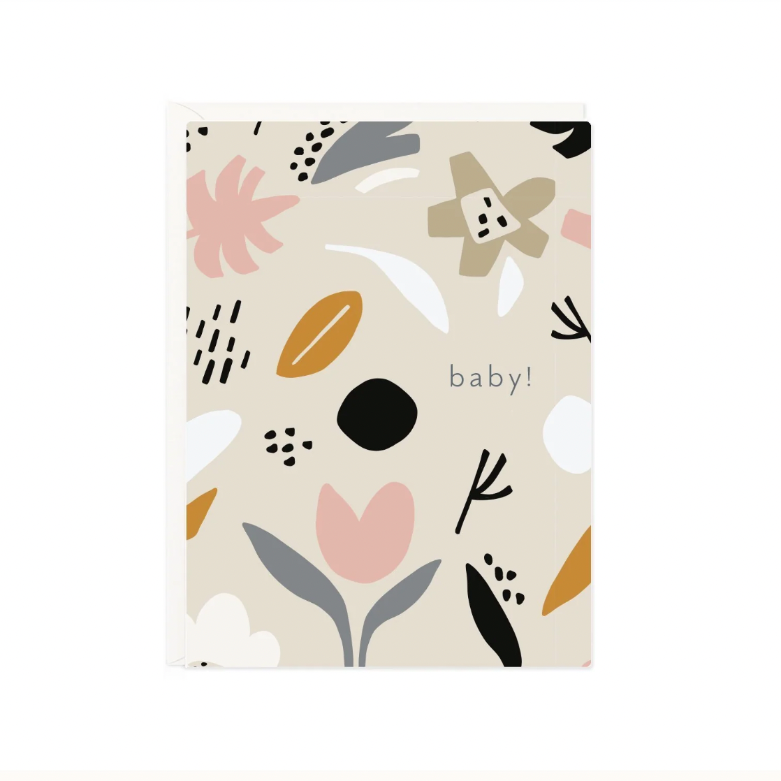 baby floral mini card