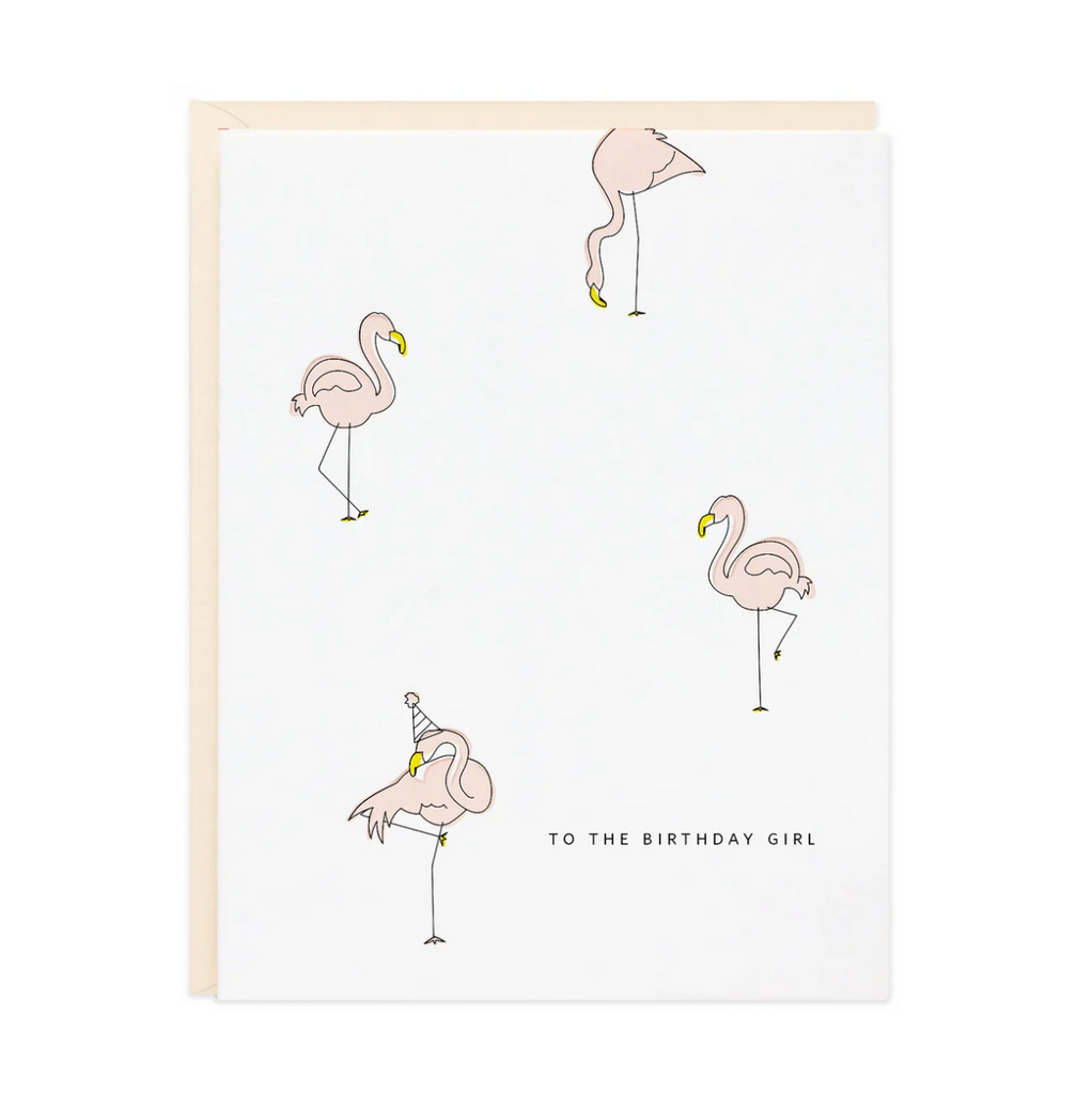 Birthday Flamingo Greeting Card