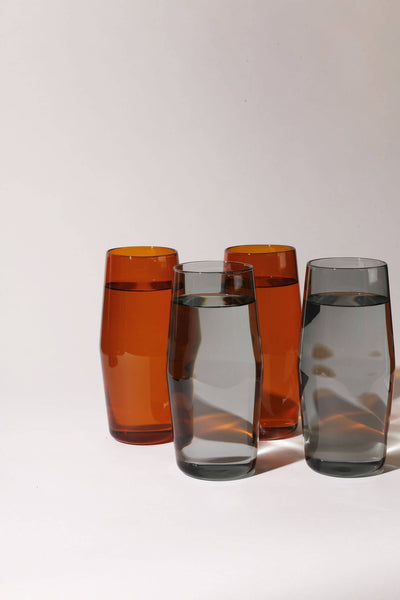 16 oz Century Amber Glass Set