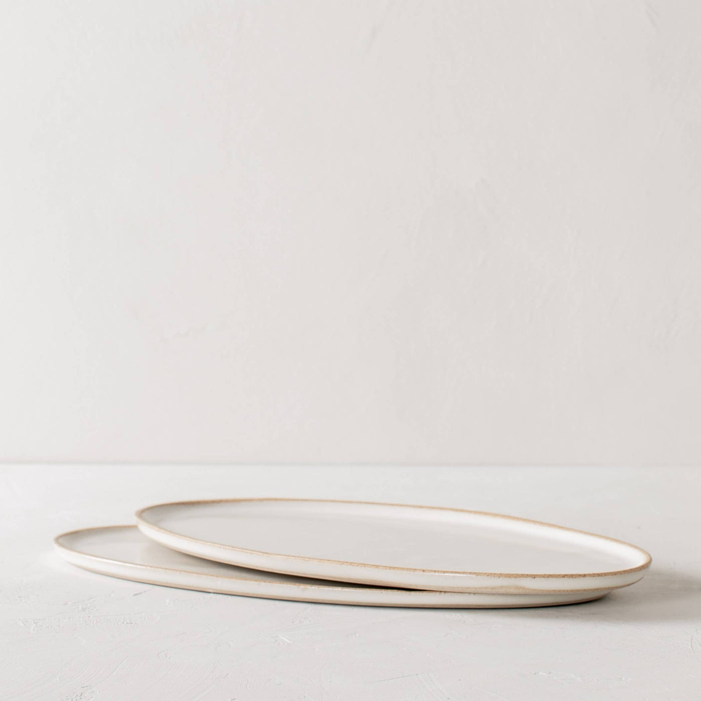 oval serving tray | stoneware