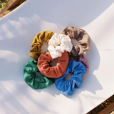 organic cotton scrunchies