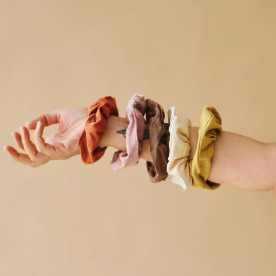 organic cotton scrunchies