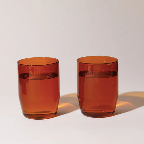12oz century amber glass