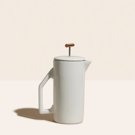 YIELD Cream Ceramic French Press