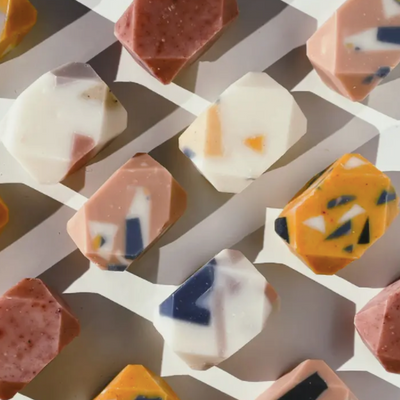 terrazzo mini gem bar soap