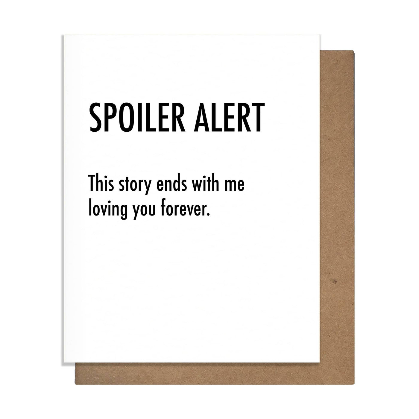 Spoiler Alert Love Card